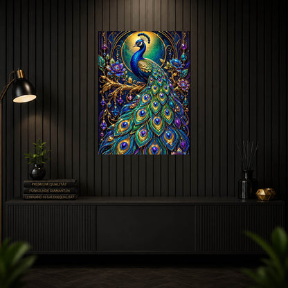 Diamond Painting - Majestätischer Pfau