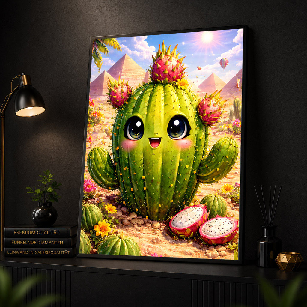 Diamond Painting - Drachenfrucht Kaktus