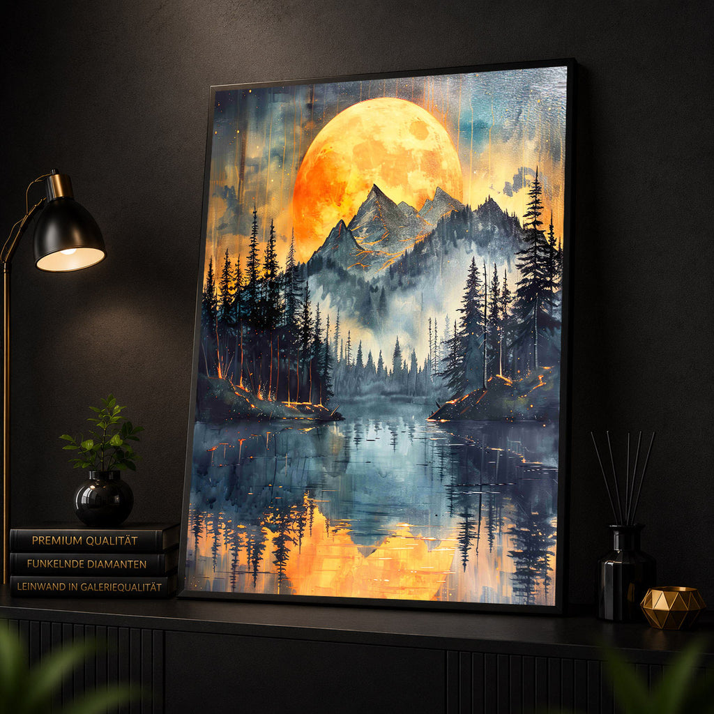 Diamond Painting - Mondfeuer