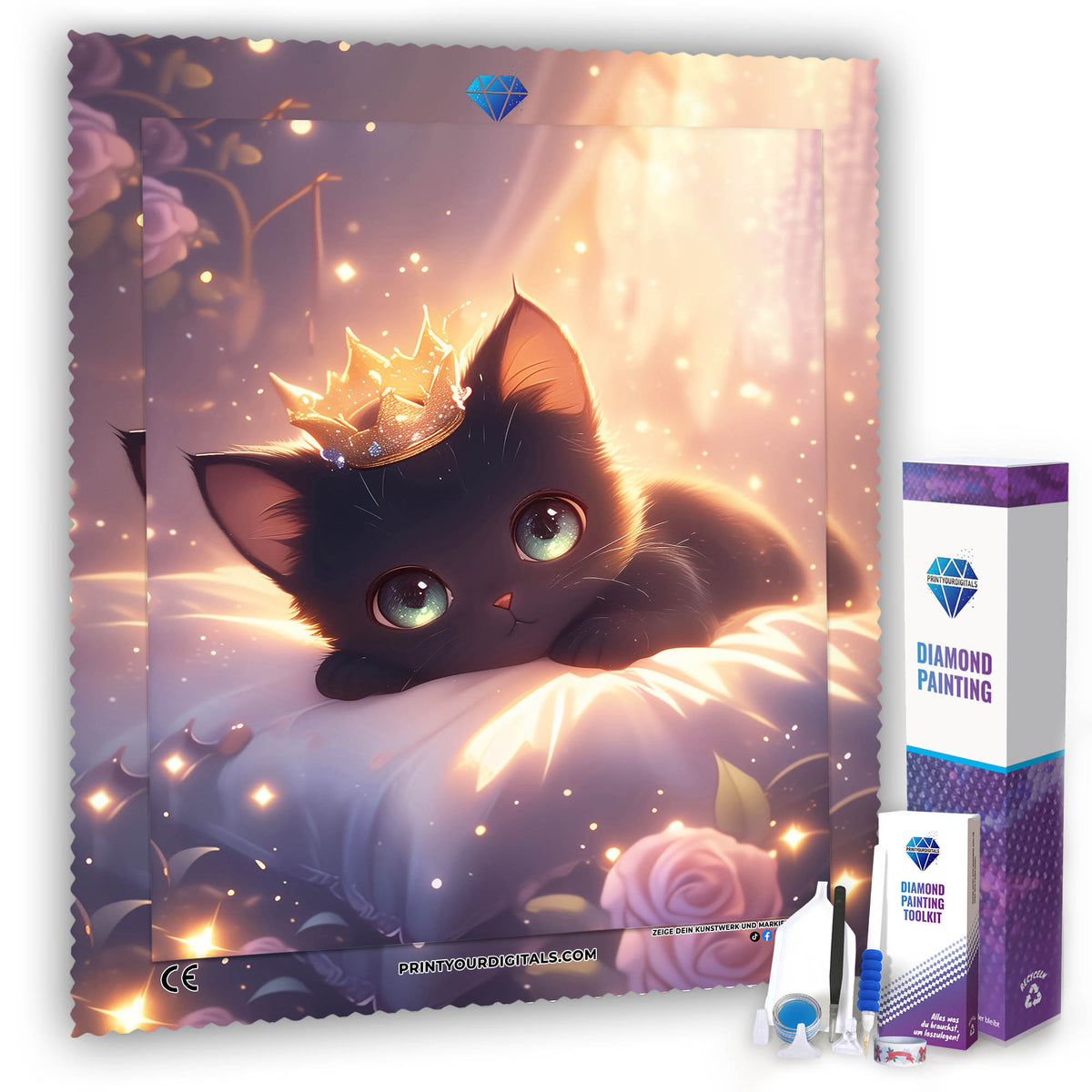 Diamond Painting - Kitten Babykönigin
