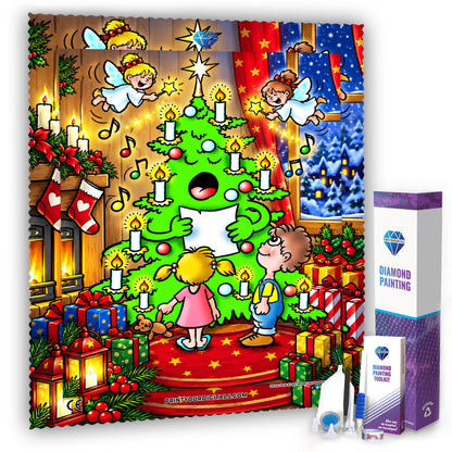 Diamond Painting - Der singende Weihnachtsbaum