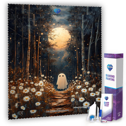 Diamond Painting - Kleiner Geist im Mondwald