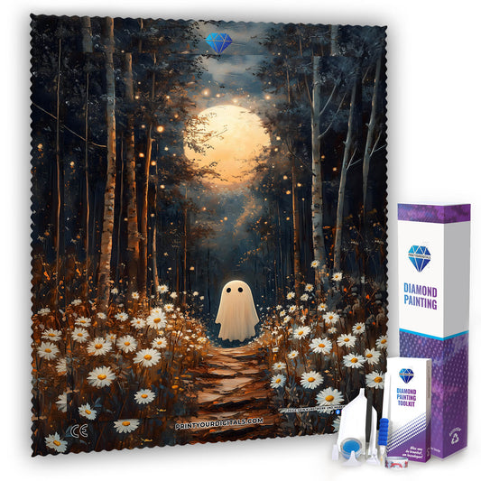 Diamond Painting - Kleiner Geist im Mondwald