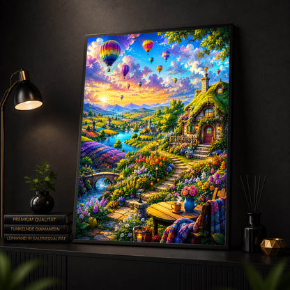 Diamond Painting - Bunte Ballonreise
