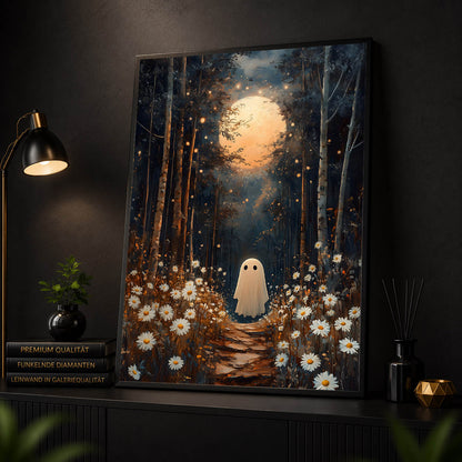 Diamond Painting - Kleiner Geist im Mondwald