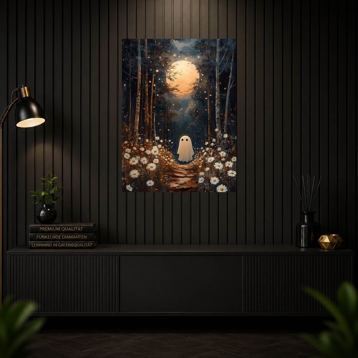 Diamond Painting - Kleiner Geist im Mondwald