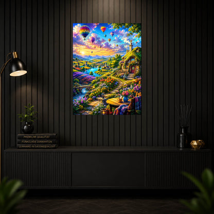 Diamond Painting - Bunte Ballonreise