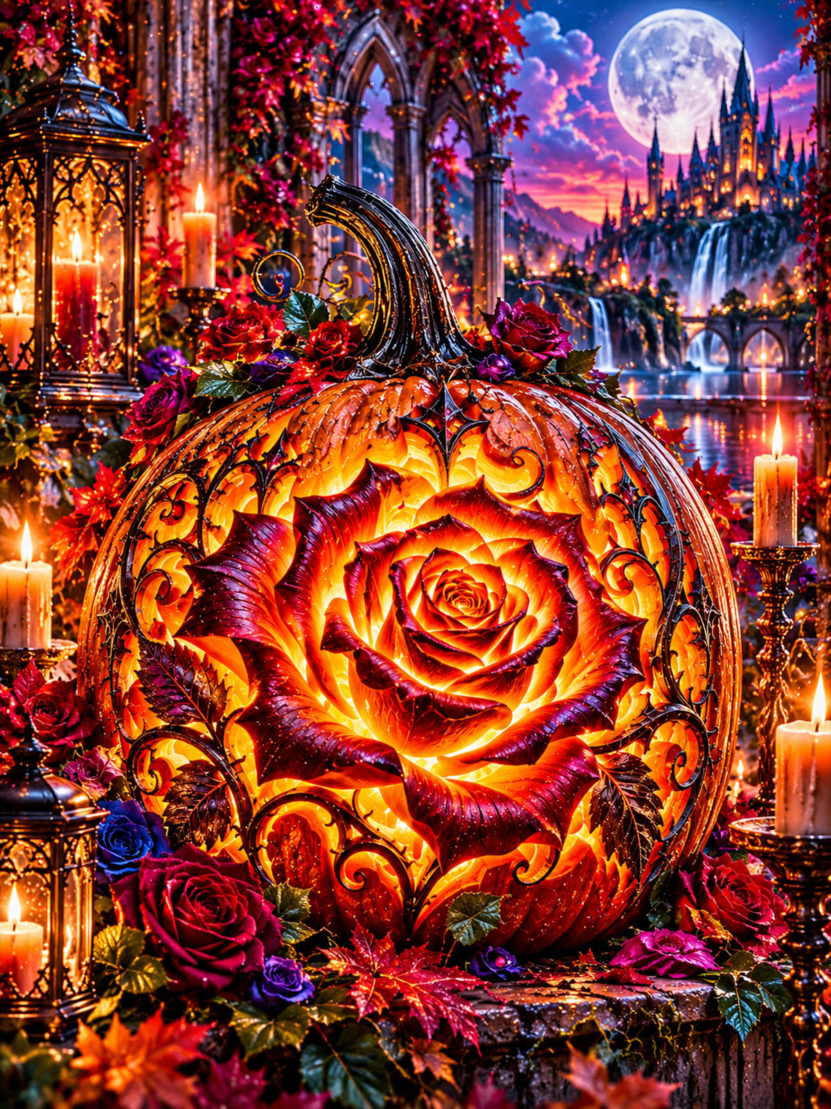 Diamond Painting - Rosenkürbis