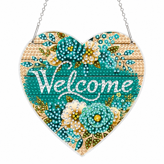 Diamond Painting Mini - Welcome Schild