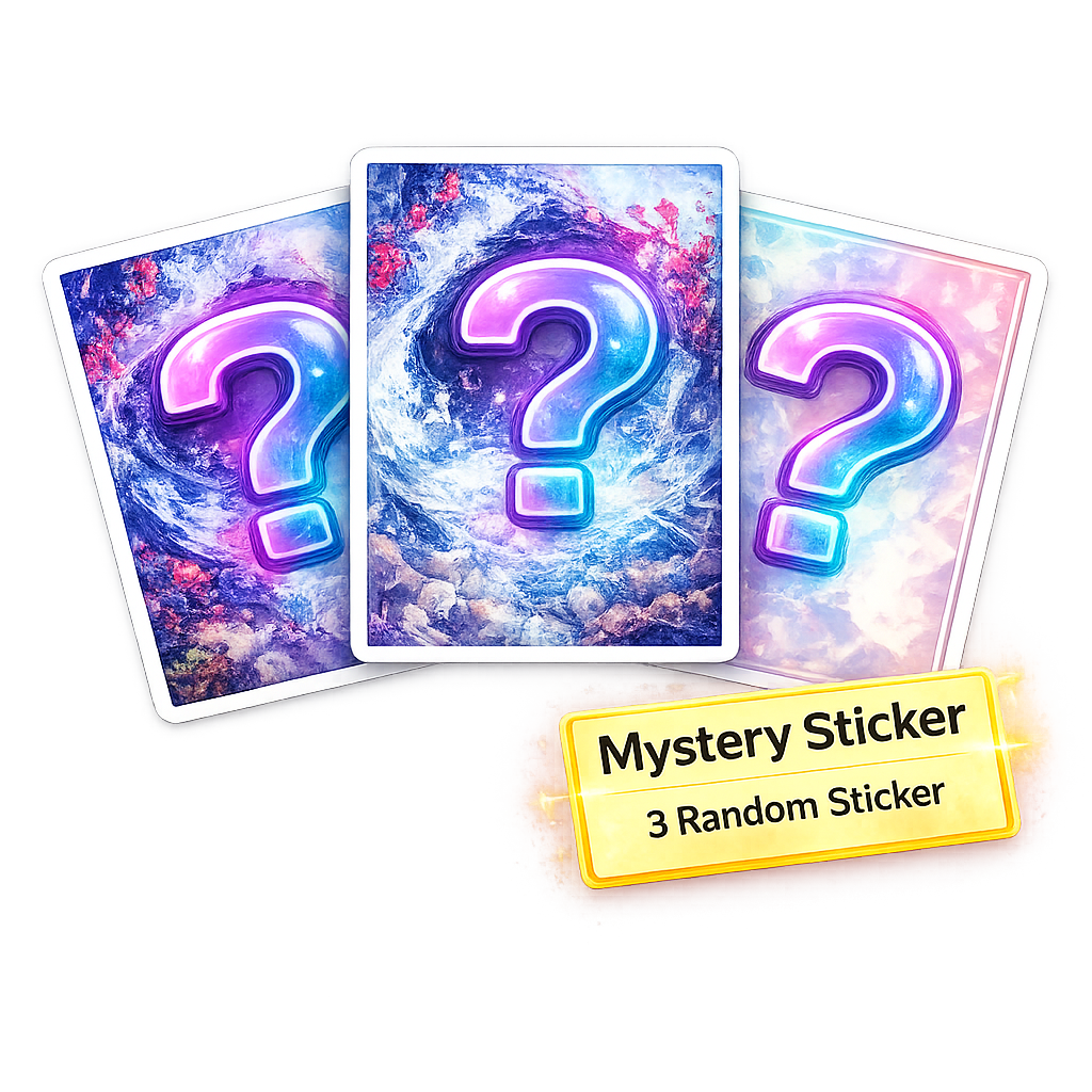 3x Mystery Premium Sticker