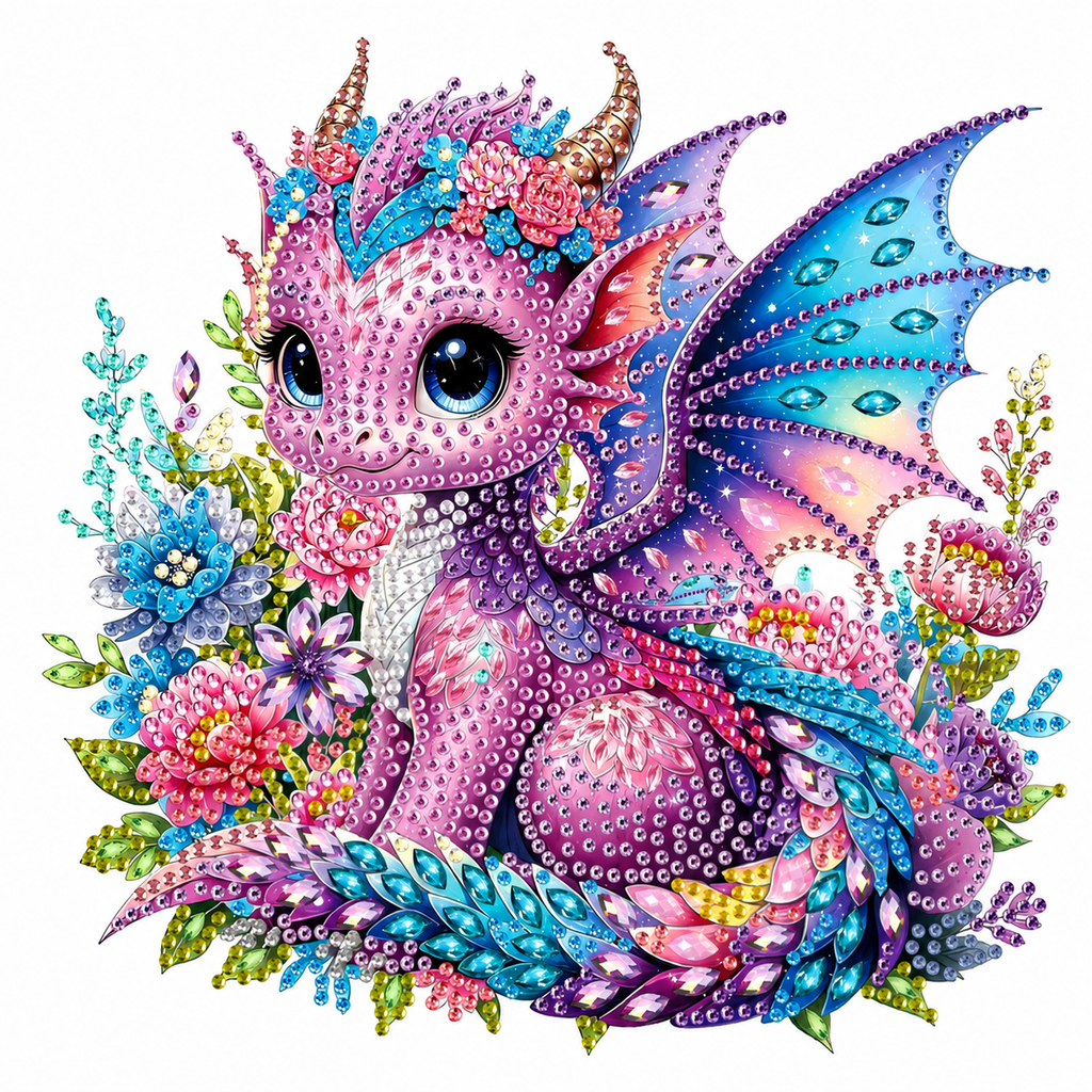Diamond Painting Mini - Drache Dargon
