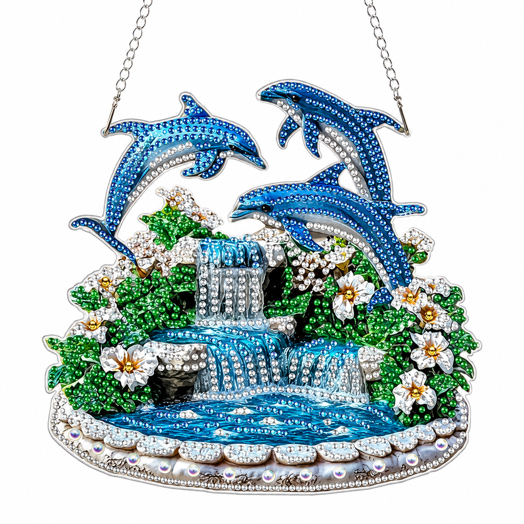 Diamond Painting Mini - Delfintrio