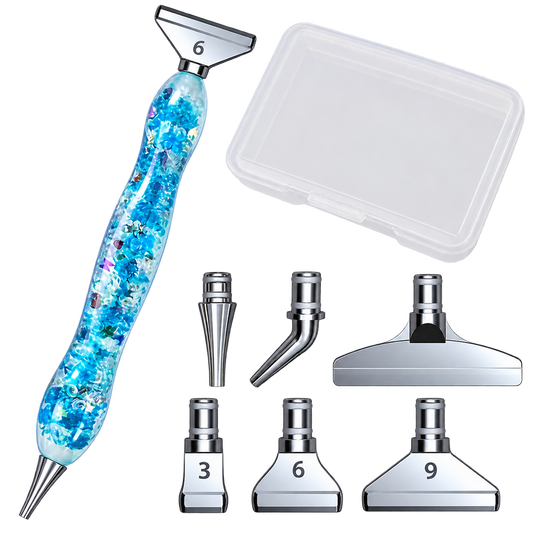 Diamond Painting Stift - Blue Glitter Crystal