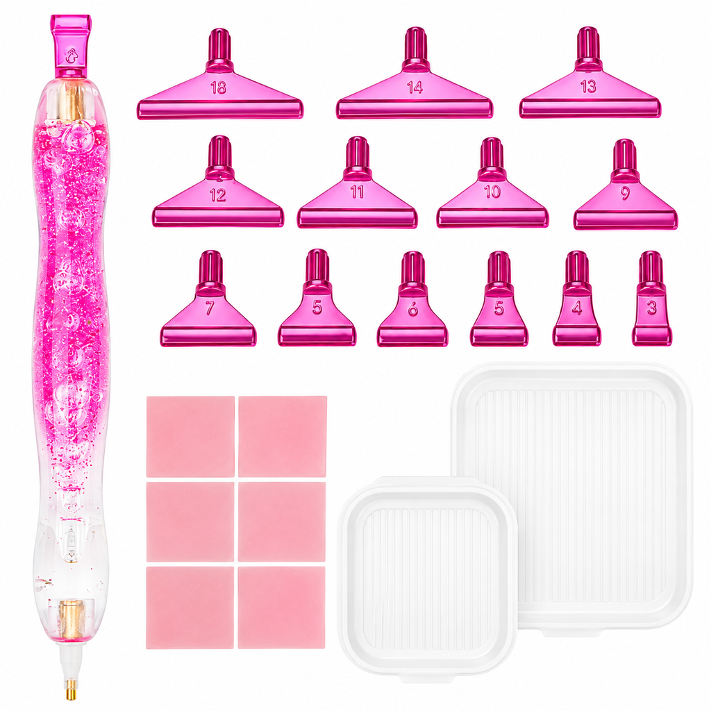 Diamond Painting Stift - Rose Glitzer