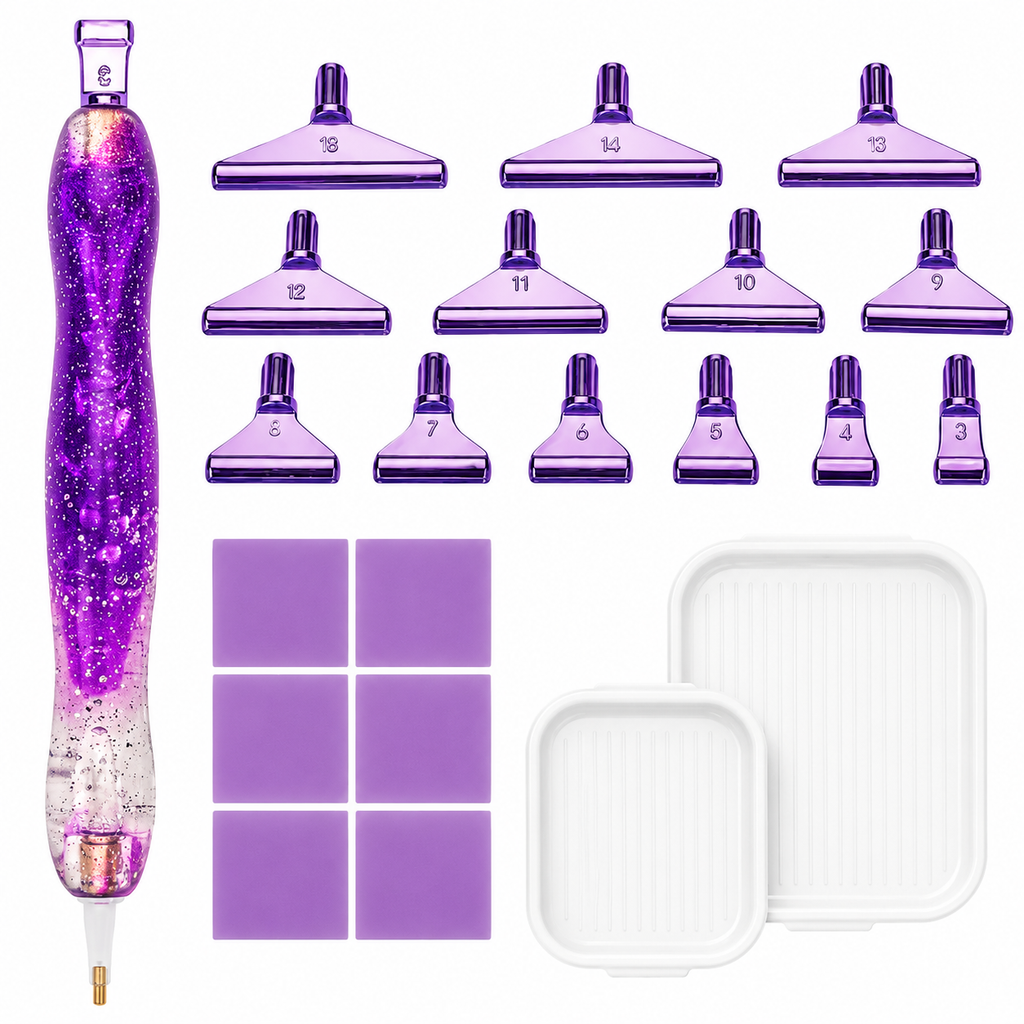 Diamond Painting Stift - Lila Glitzer