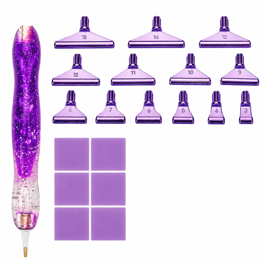 Diamond Painting Stift - Lila Glitzer