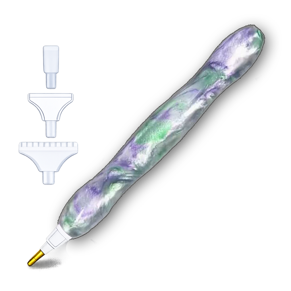 Diamond Painting Stift - Marmor Grün-Lila