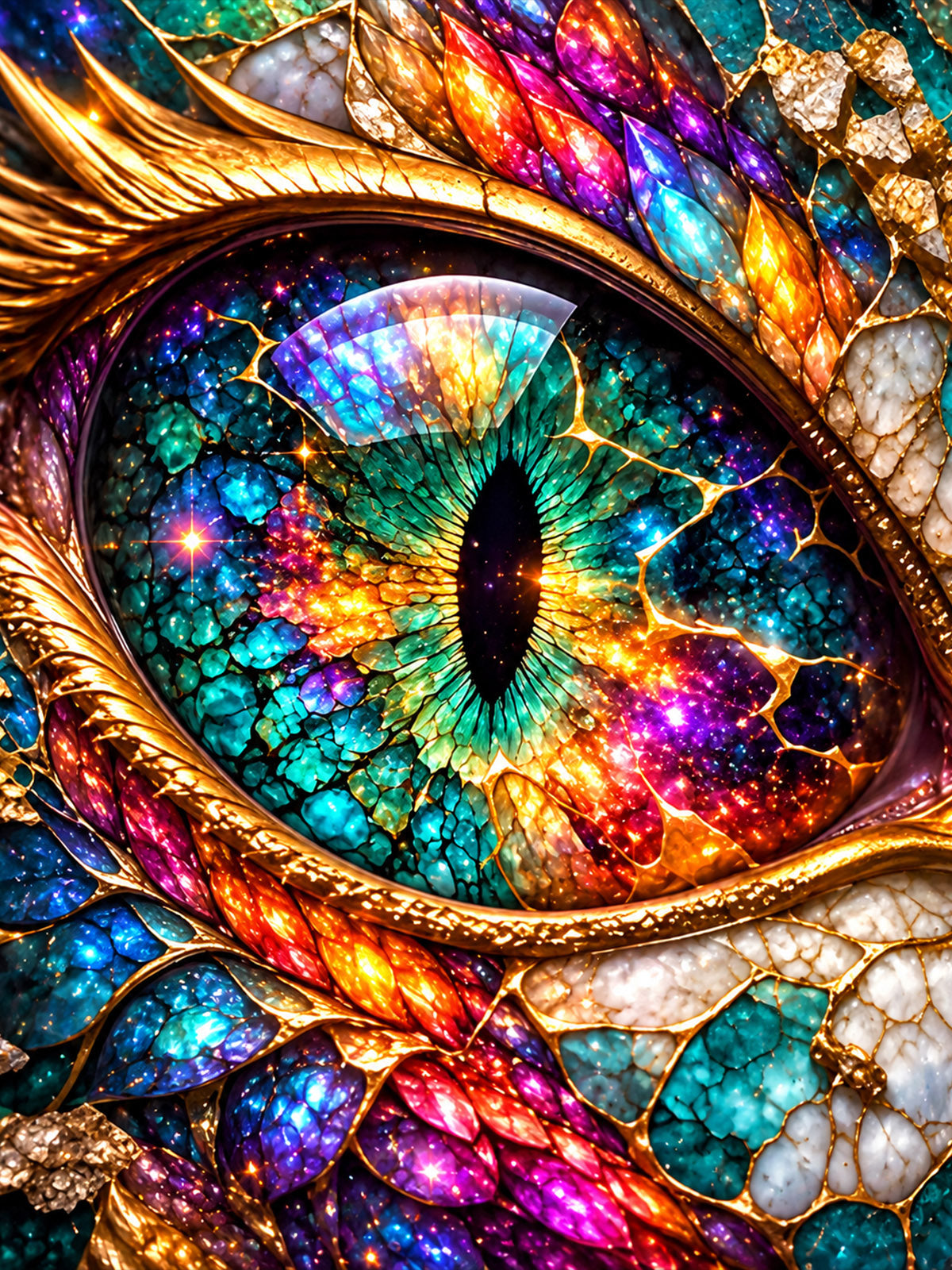 Diamond Painting - Iris des Drachen