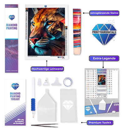 Diamond Painting - Tigeraura