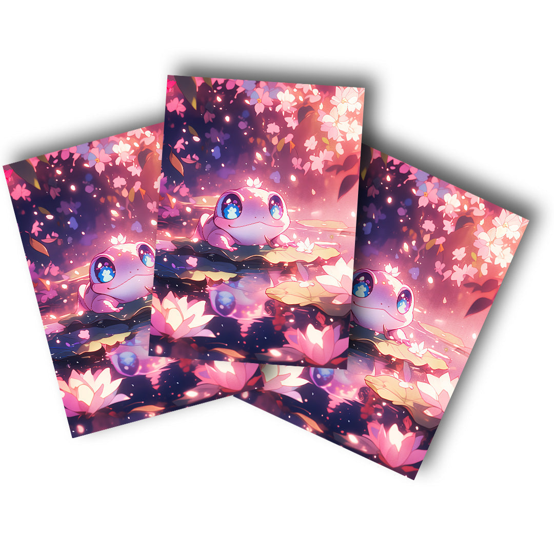 Sticker – Rosa Blütenfrosch