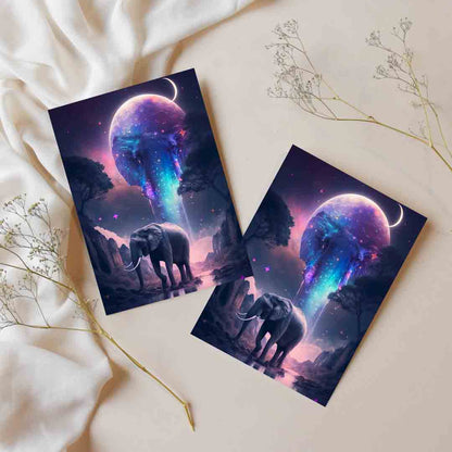 Sticker – Elefantenmondlicht