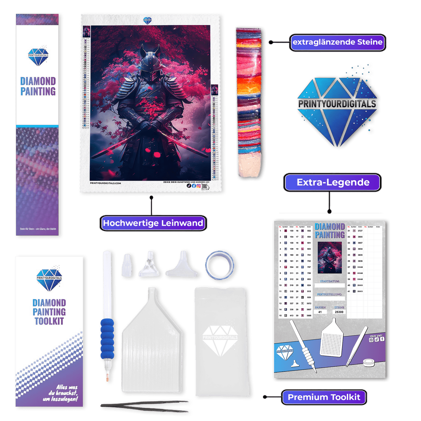 Diamond Painting - Sakura Samurai