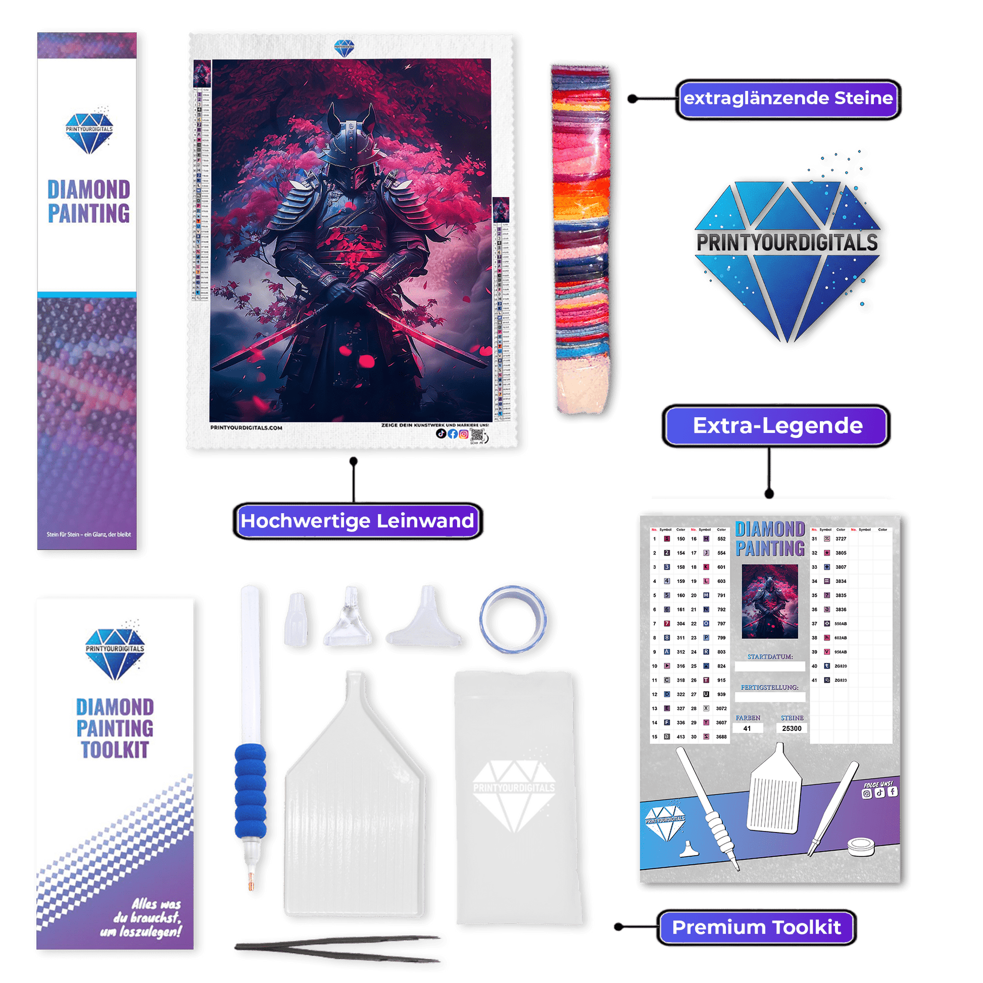 Diamond Painting - Sakura Samurai