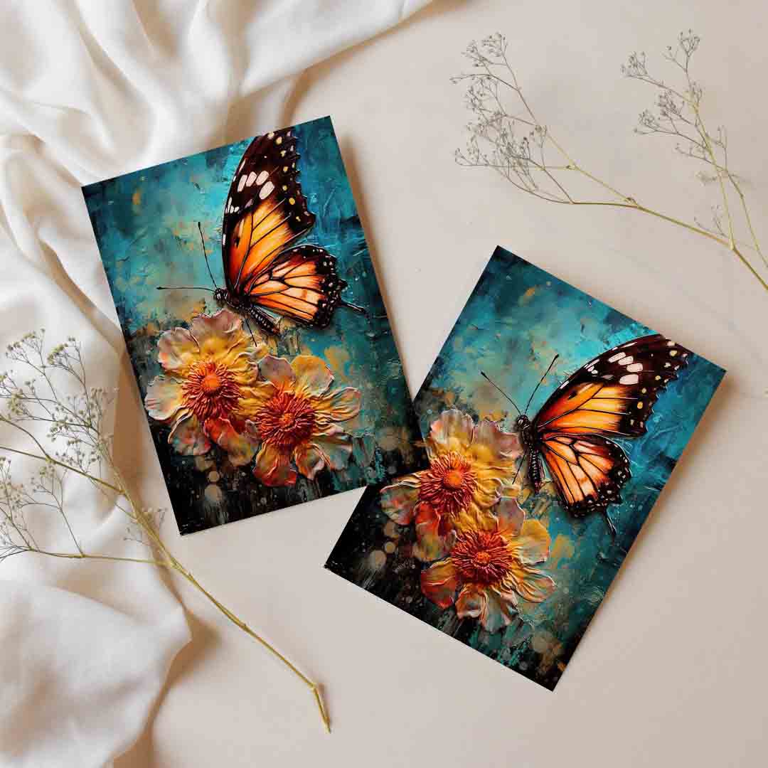 Sticker – Blumenschmetterling
