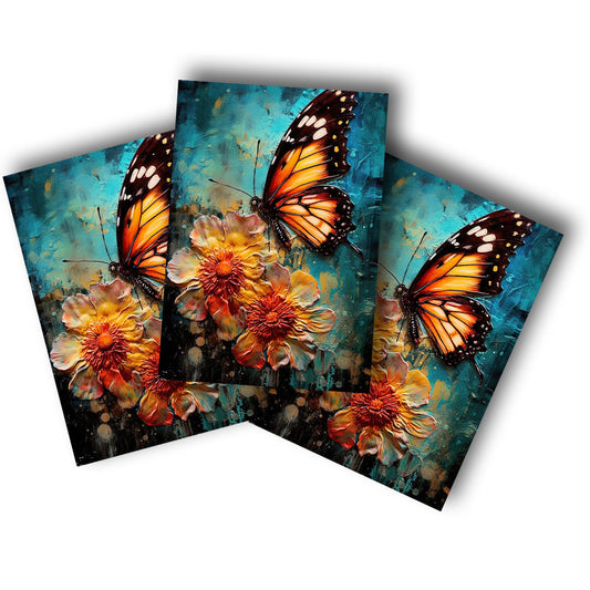 Sticker – Blumenschmetterling