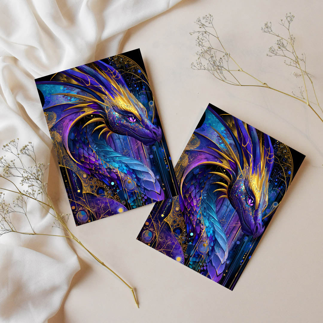 Sticker – Saphirdrache der Nacht