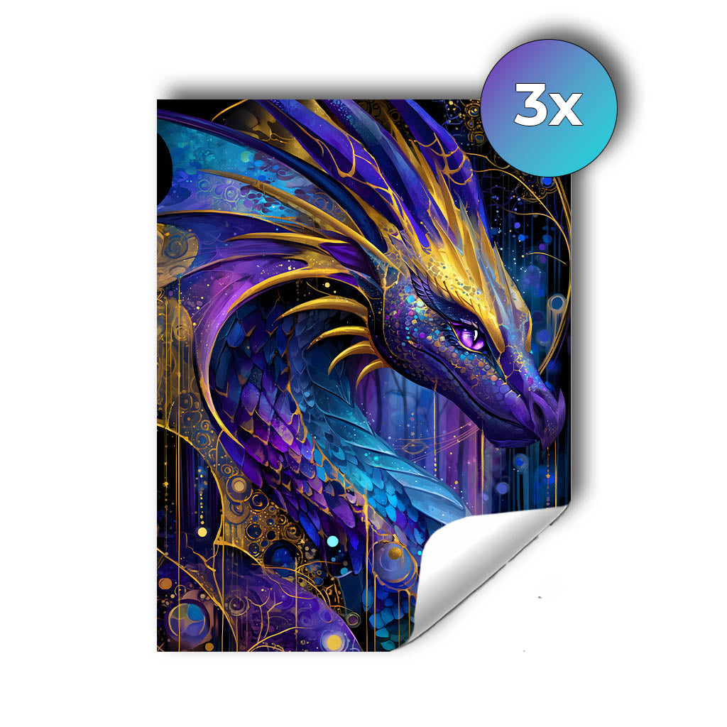 Sticker – Saphirdrache der Nacht