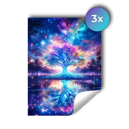 Sticker – Lichtbaum der Galaxie