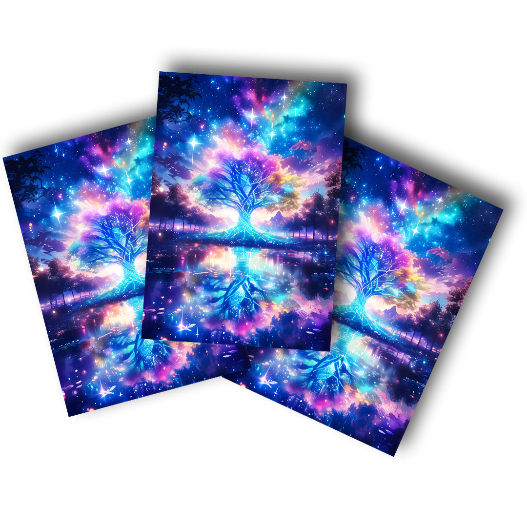 Sticker – Lichtbaum der Galaxie