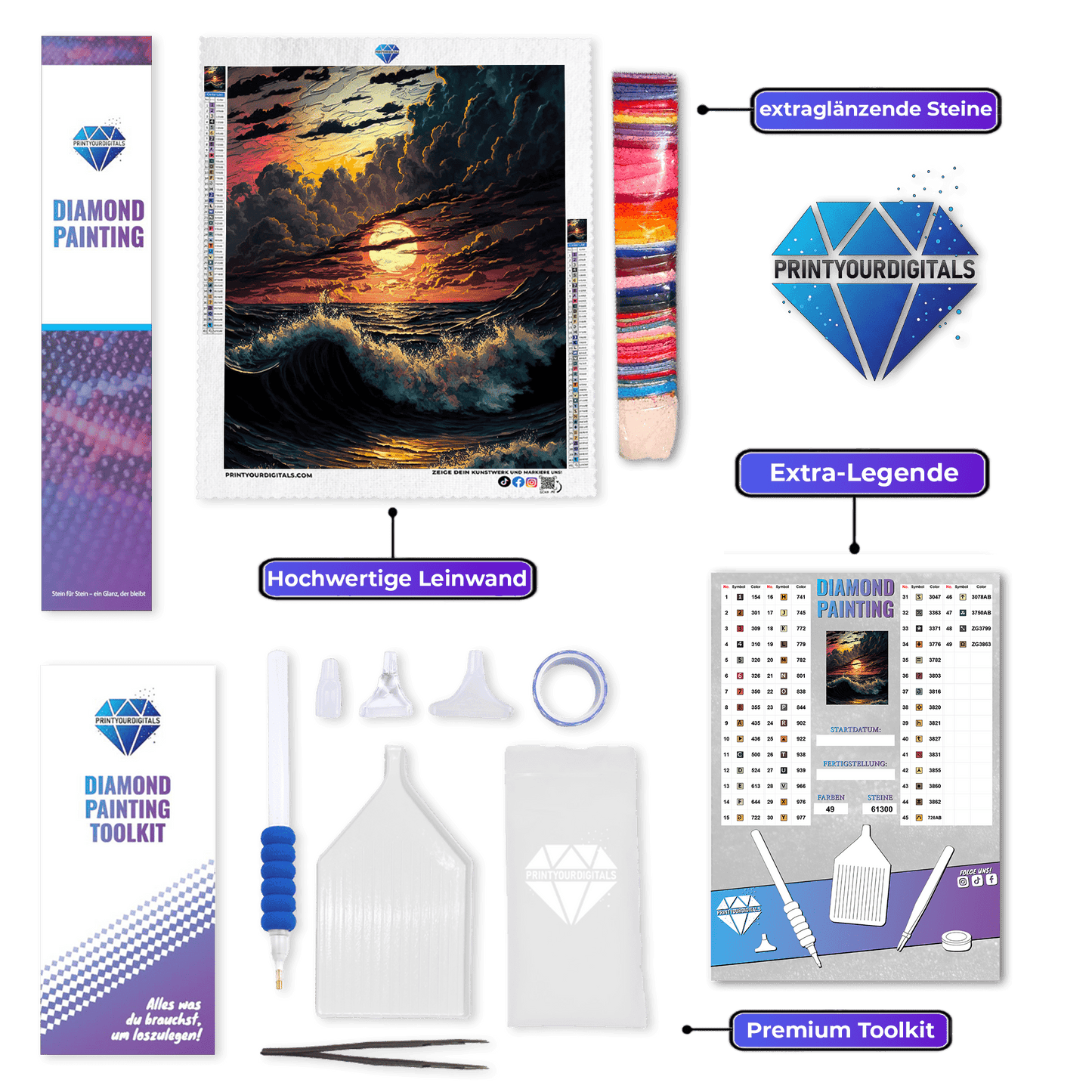 Diamond Painting - Sonnenuntergang