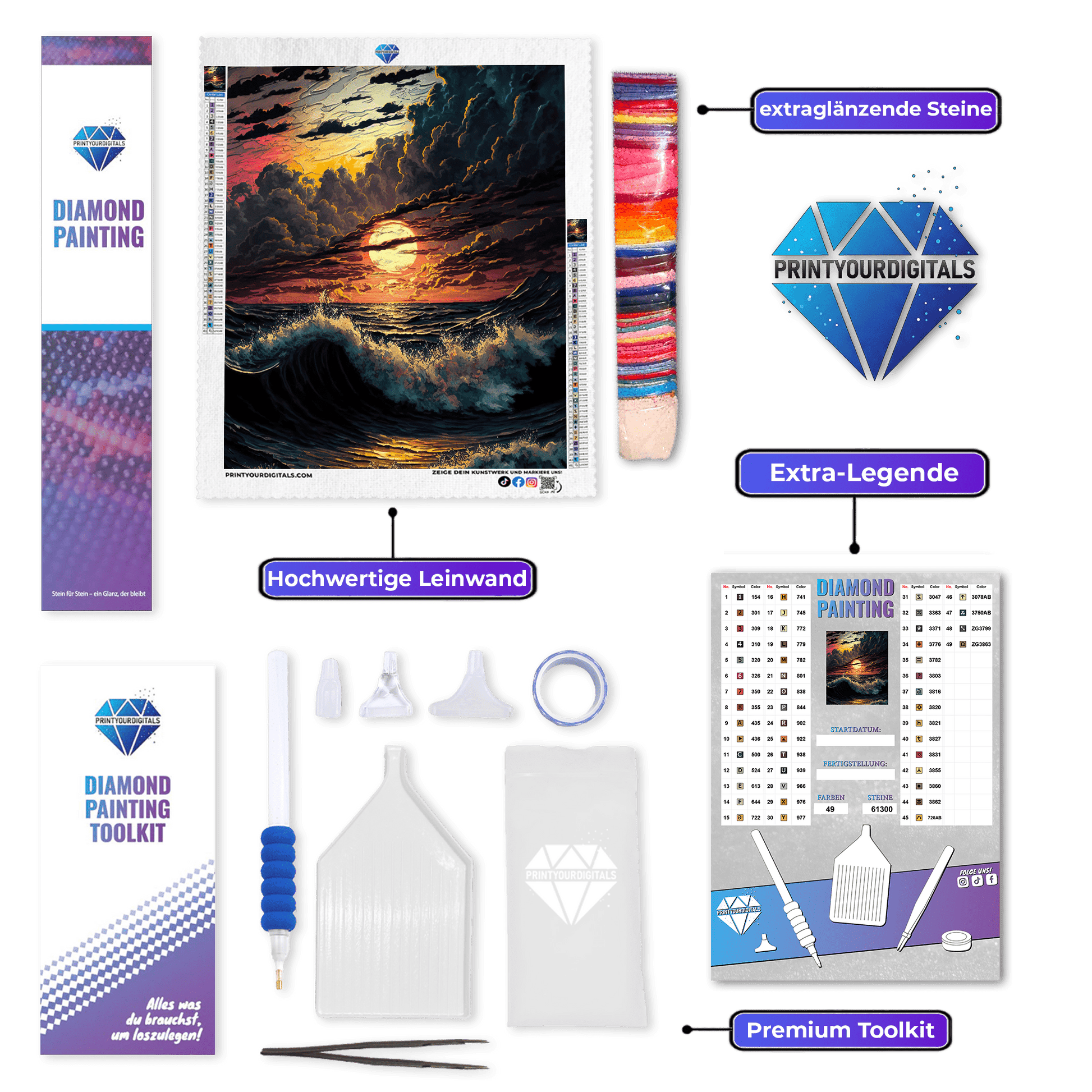 Diamond Painting - Sonnenuntergang