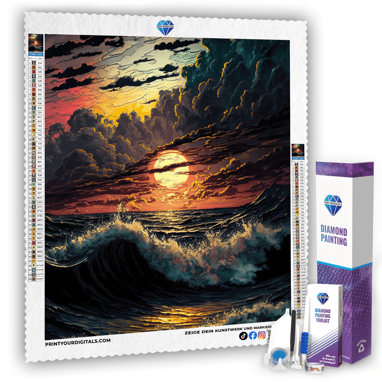 Diamond Painting - Sonnenuntergang