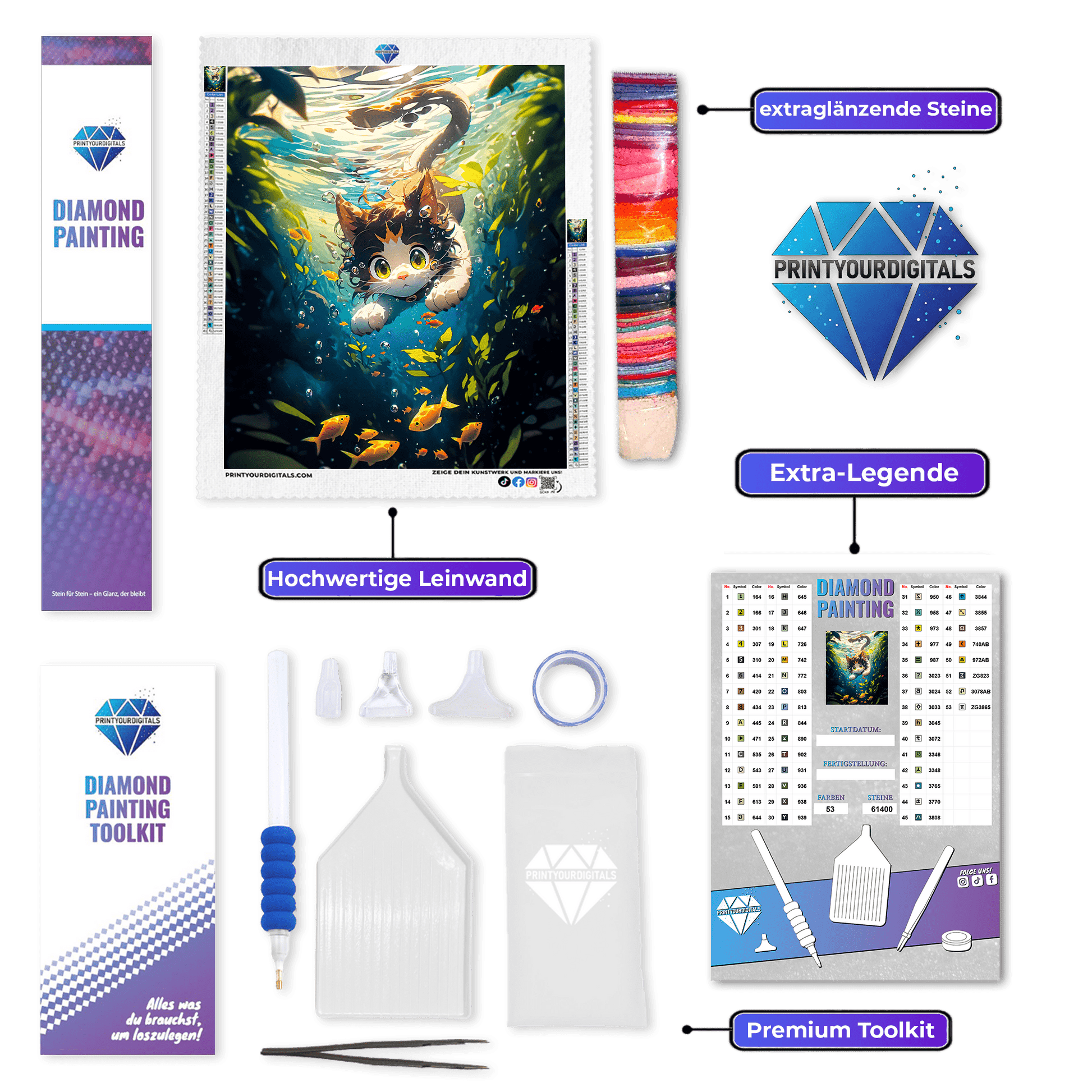 Diamond Painting - Unterwasserabenteuer