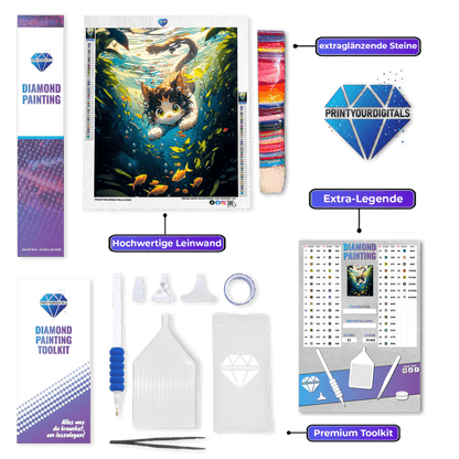Diamond Painting - Unterwasserabenteuer