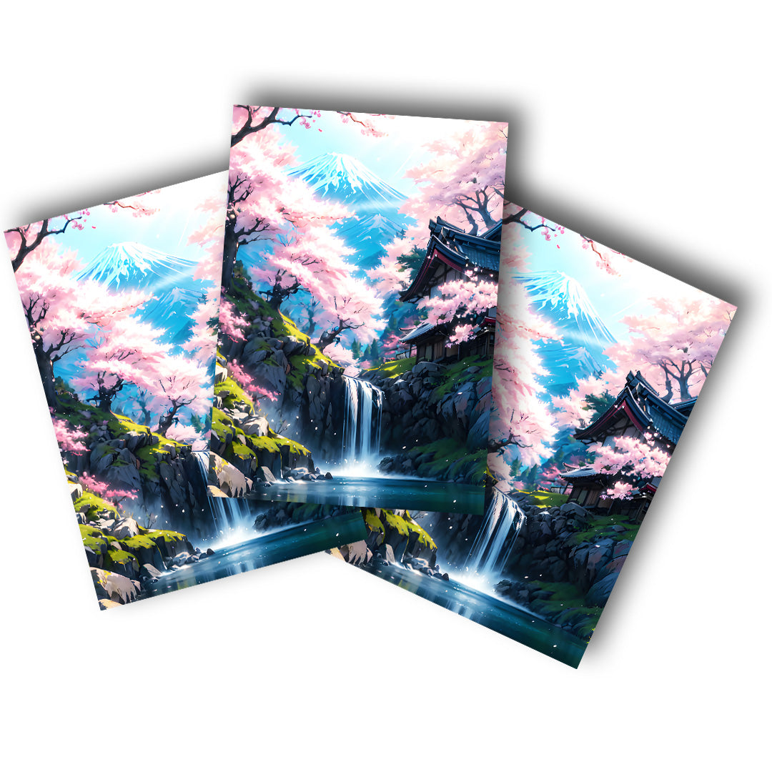 Sticker – Frühling am Wasserfall