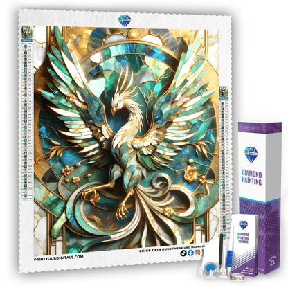 Diamond Painting - Smaragdphönix