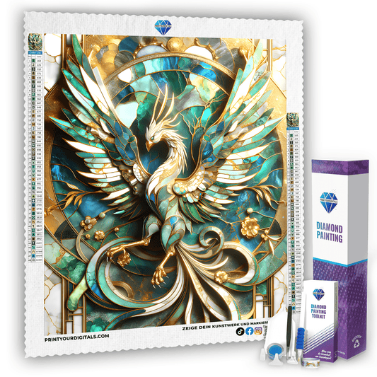 Diamond Painting - Smaragdphönix