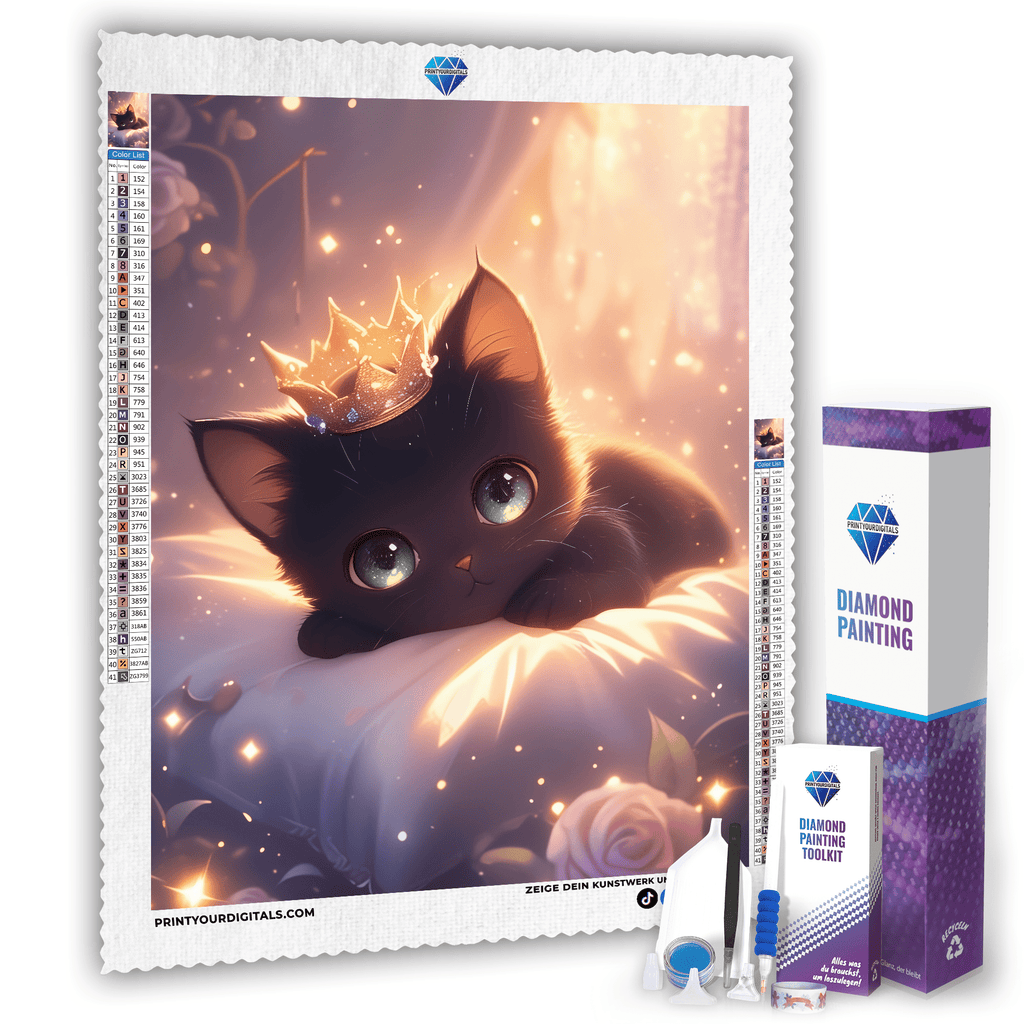 Diamond Painting - Kitten Babykönigin