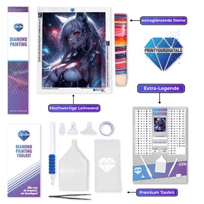 Diamond Painting - Prinzessin der Nacht