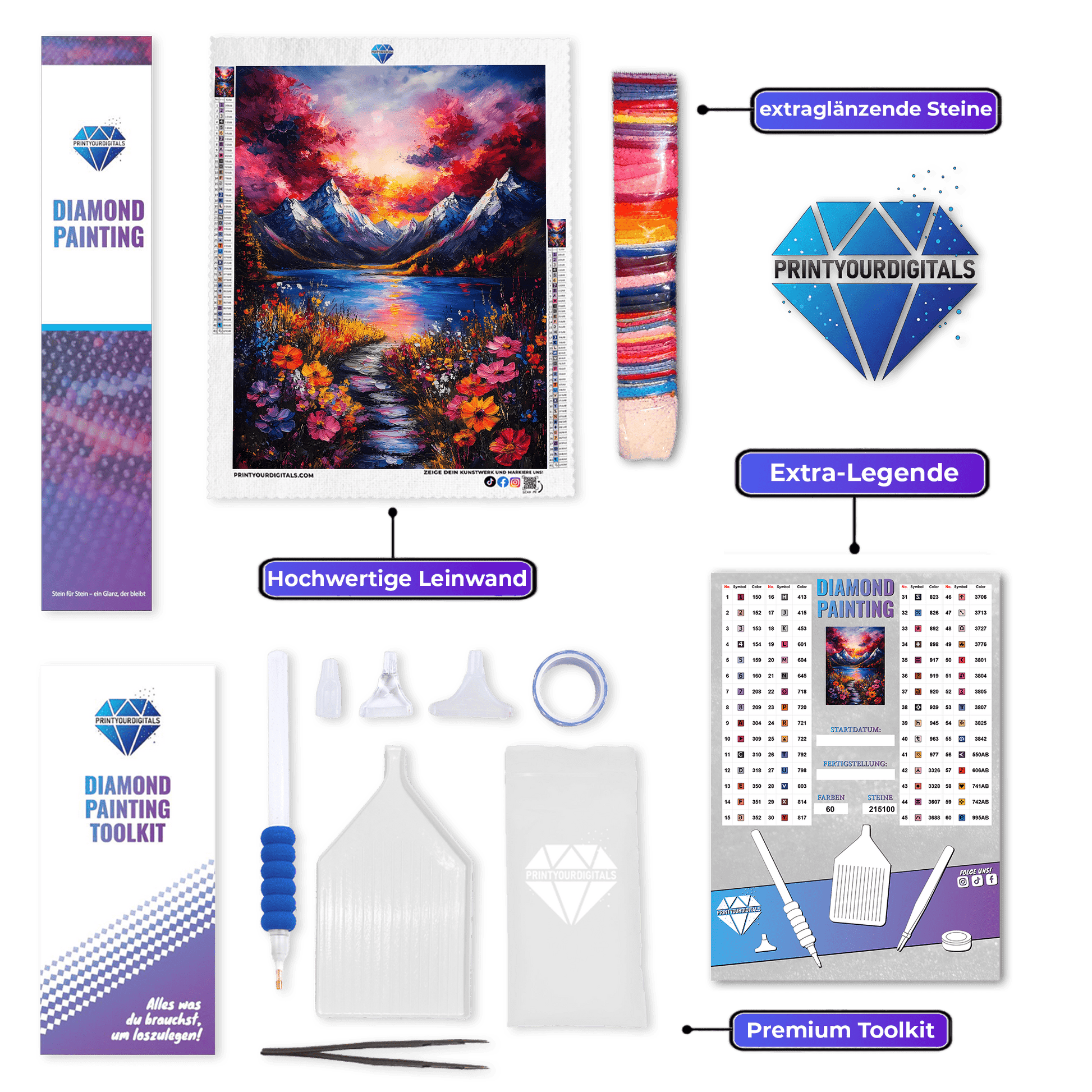 Diamond Painting - Pfad ins Farbparadies