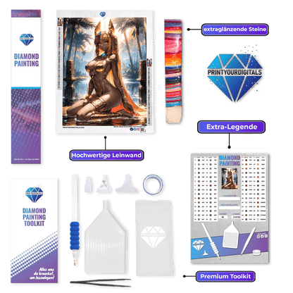 Diamond Painting - Göttin des Nils