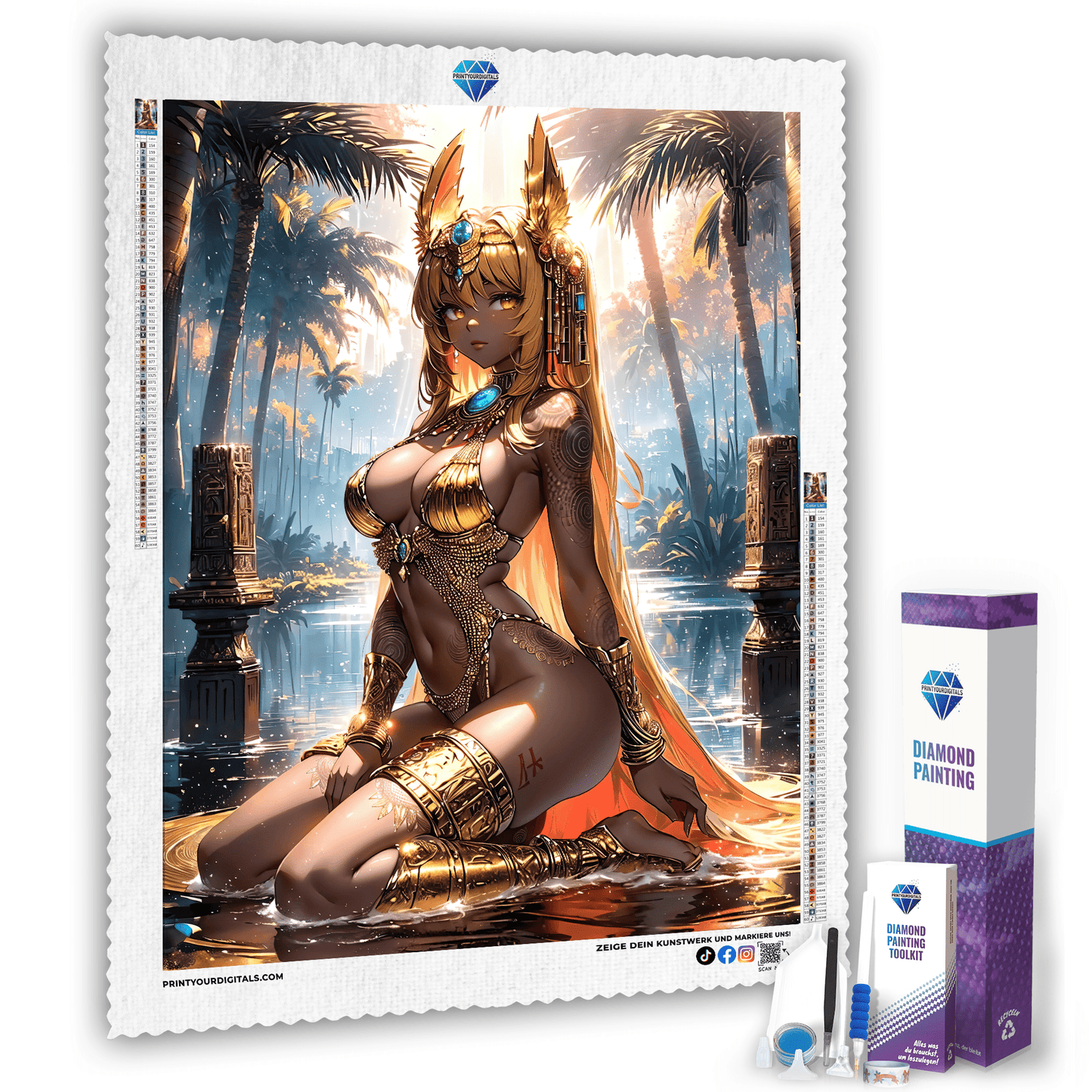 Diamond Painting - Göttin des Nils