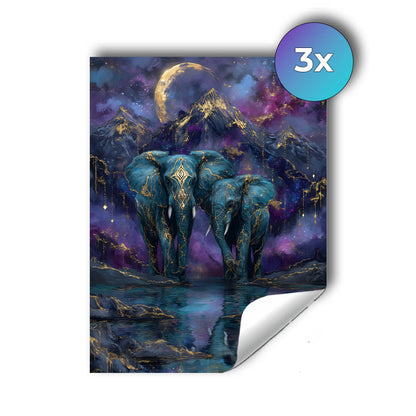 Sticker – Sternen Elefanten