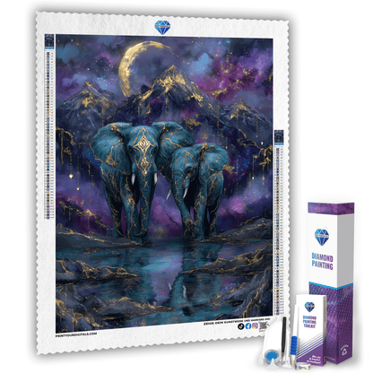 Diamond Painting - Sternen-Elefanten