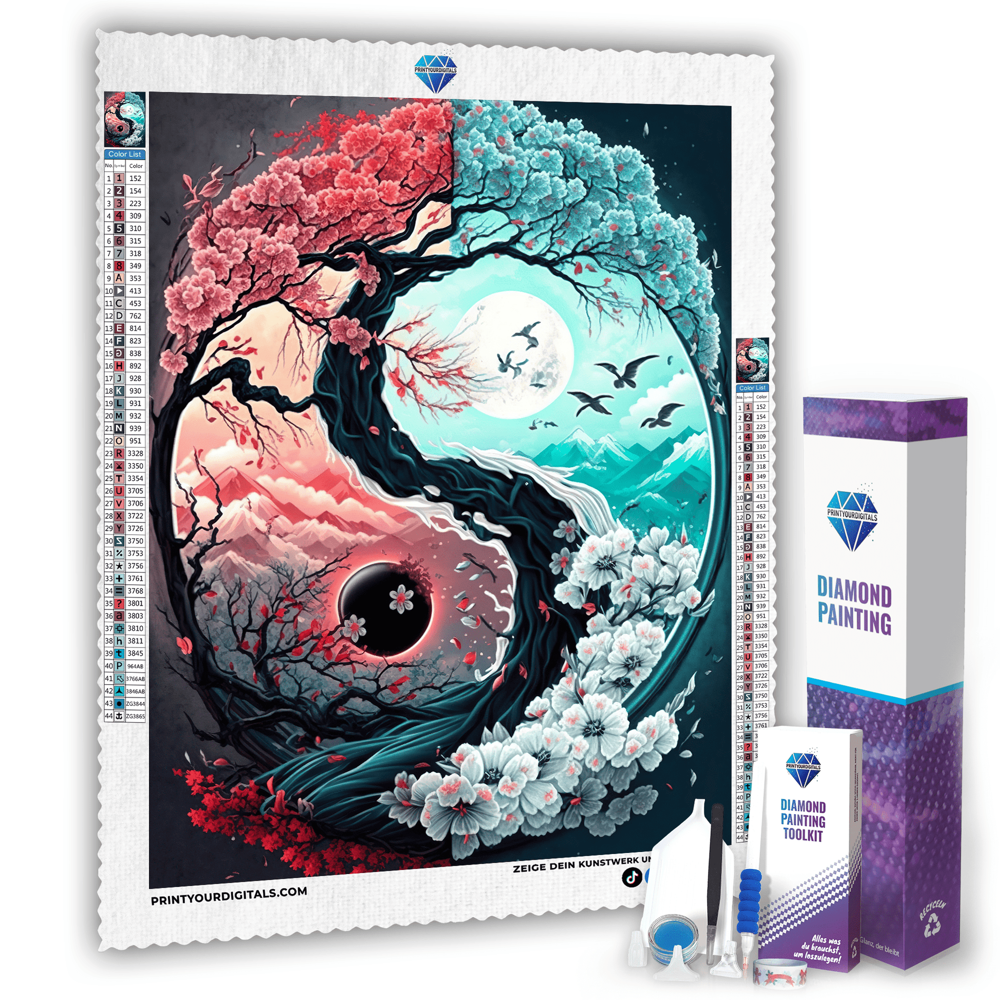 Diamond Painting - Natur Yin und Yang