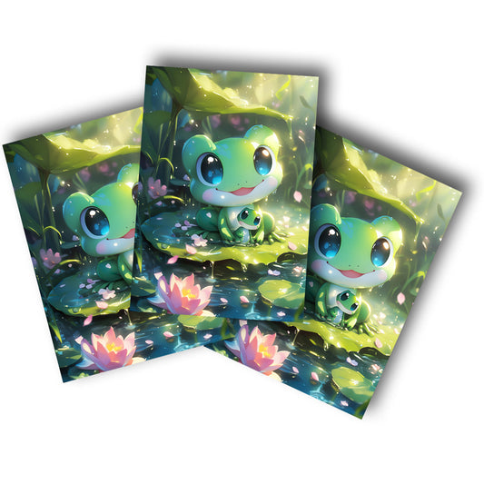 Sticker – Froschfamilie